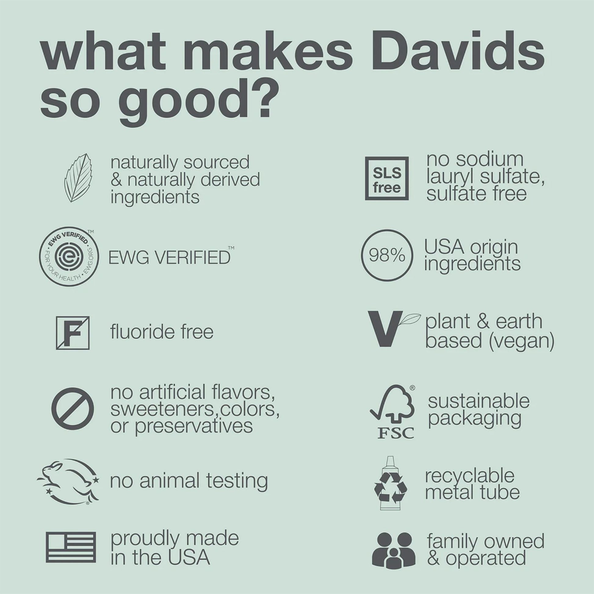 Premium Natural Toothpaste | Davids - Zero Waste Cartel