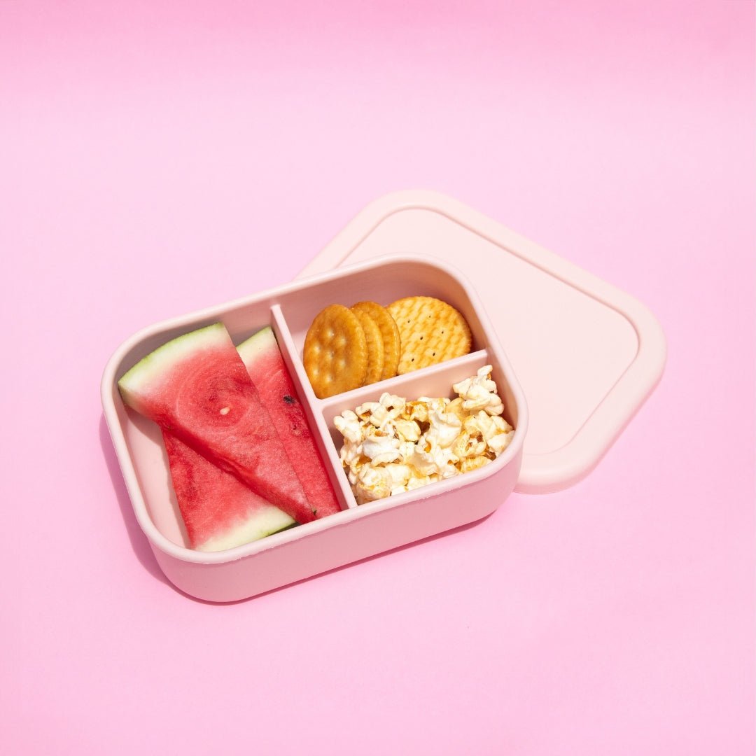 Set Porta Merenda Rosa per Bambina (Contenitore Porta Pranzo per Alimenti & Borraccia con Cannuccia) - Magia dell'Unicorno e Arcobaleno, Senza BPA, Puckator