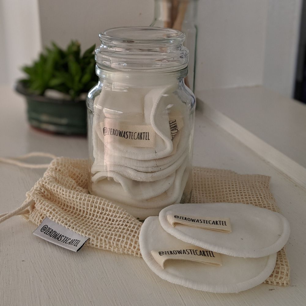 Reusable Cotton Rounds (with Laundry Bag) - Zero Waste Cartel