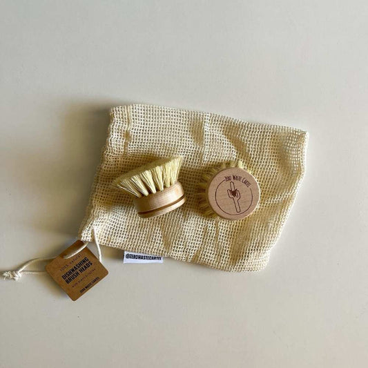 Wooden Dish Brush - Replaceable Heads - Zero Waste Cartel