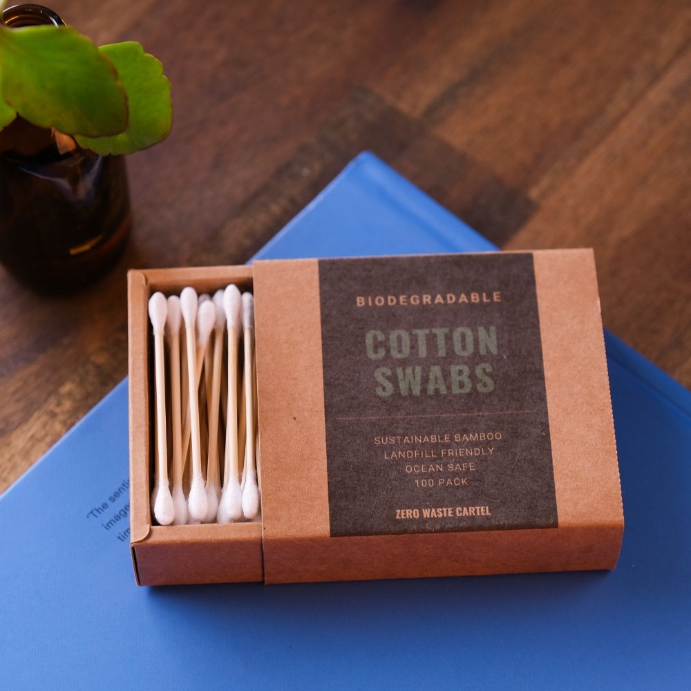 Biodegradable Bamboo Cotton Swabs - Zero Waste Cartel