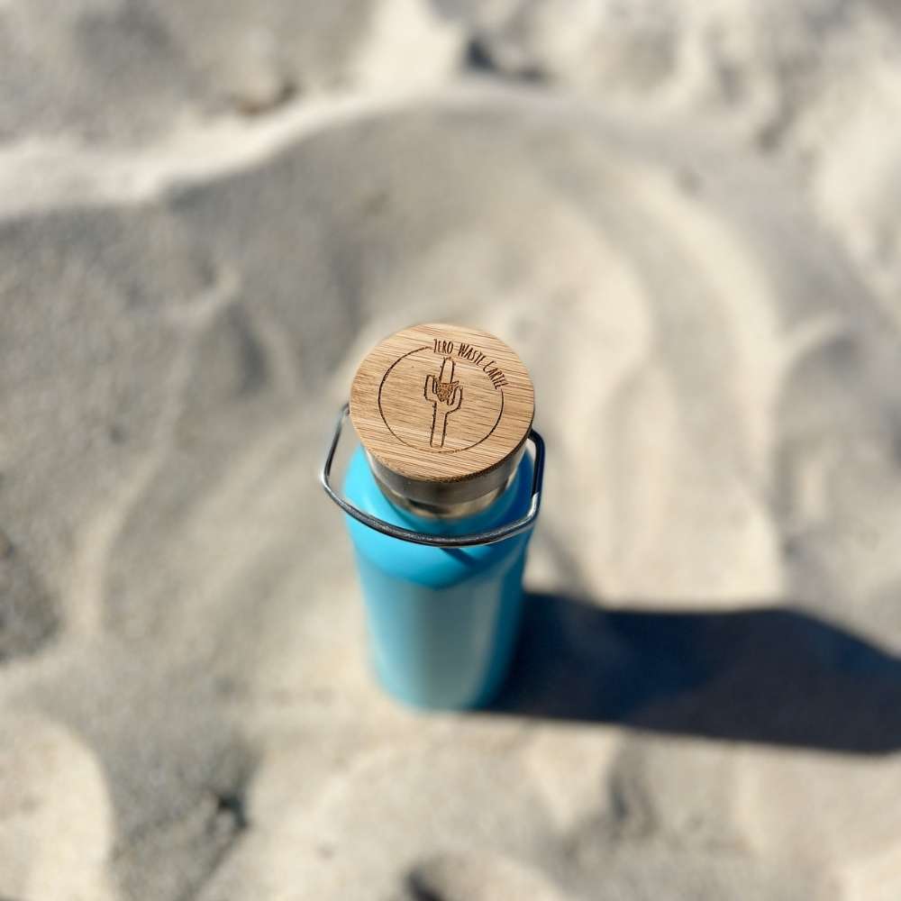 Mason Jar Drinking Glass with Reusable Bamboo Lid & Stainless