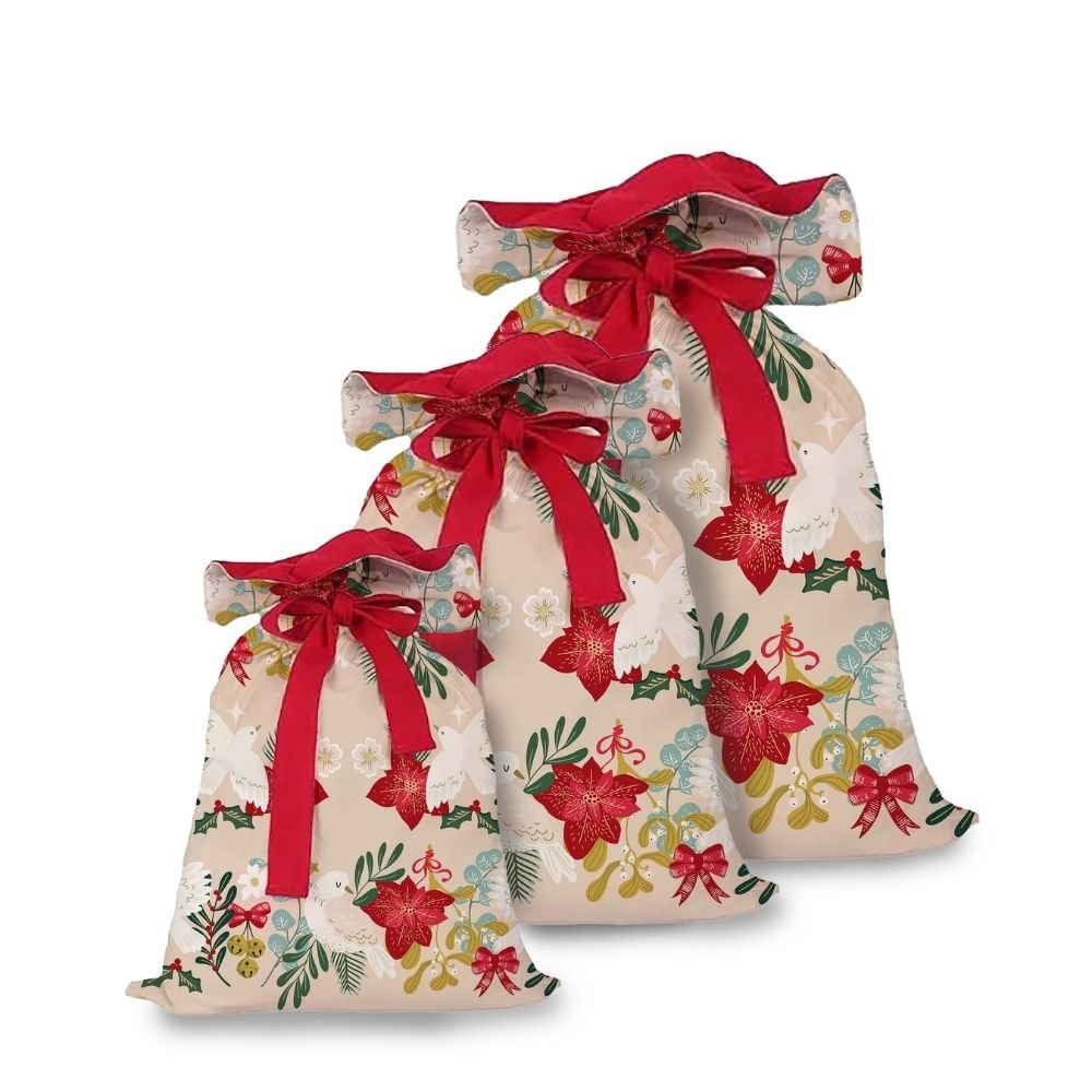 Reusable Christmas Wrapping Bags - Zero Waste Cartel