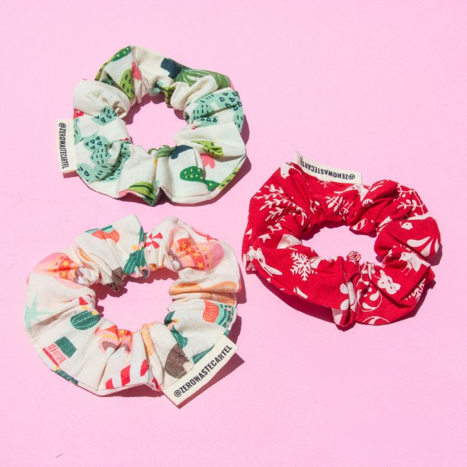 Sustainable Christmas Scrunchie - Zero Waste Cartel